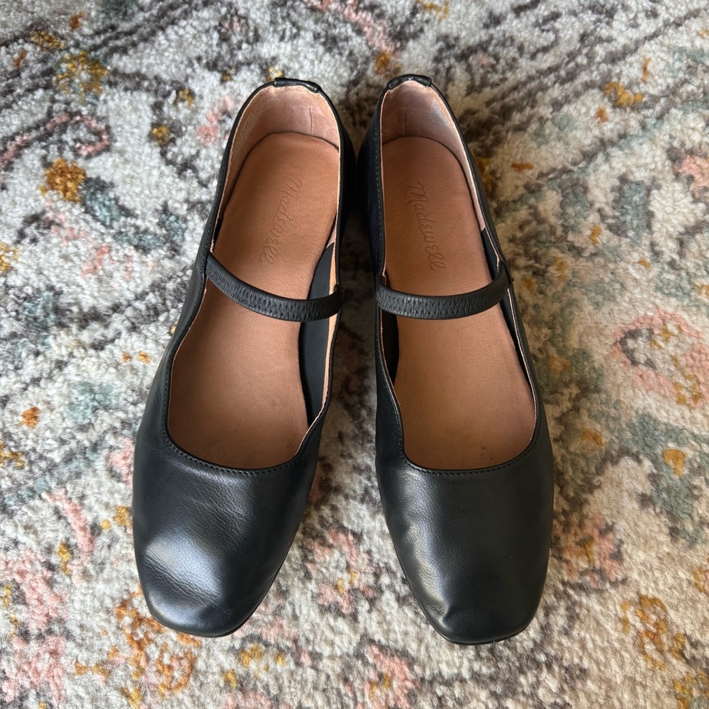 Madewell Greta leather ballet flats size 7